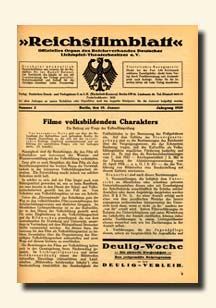 REICHSFILMBLATT magazine side cover  